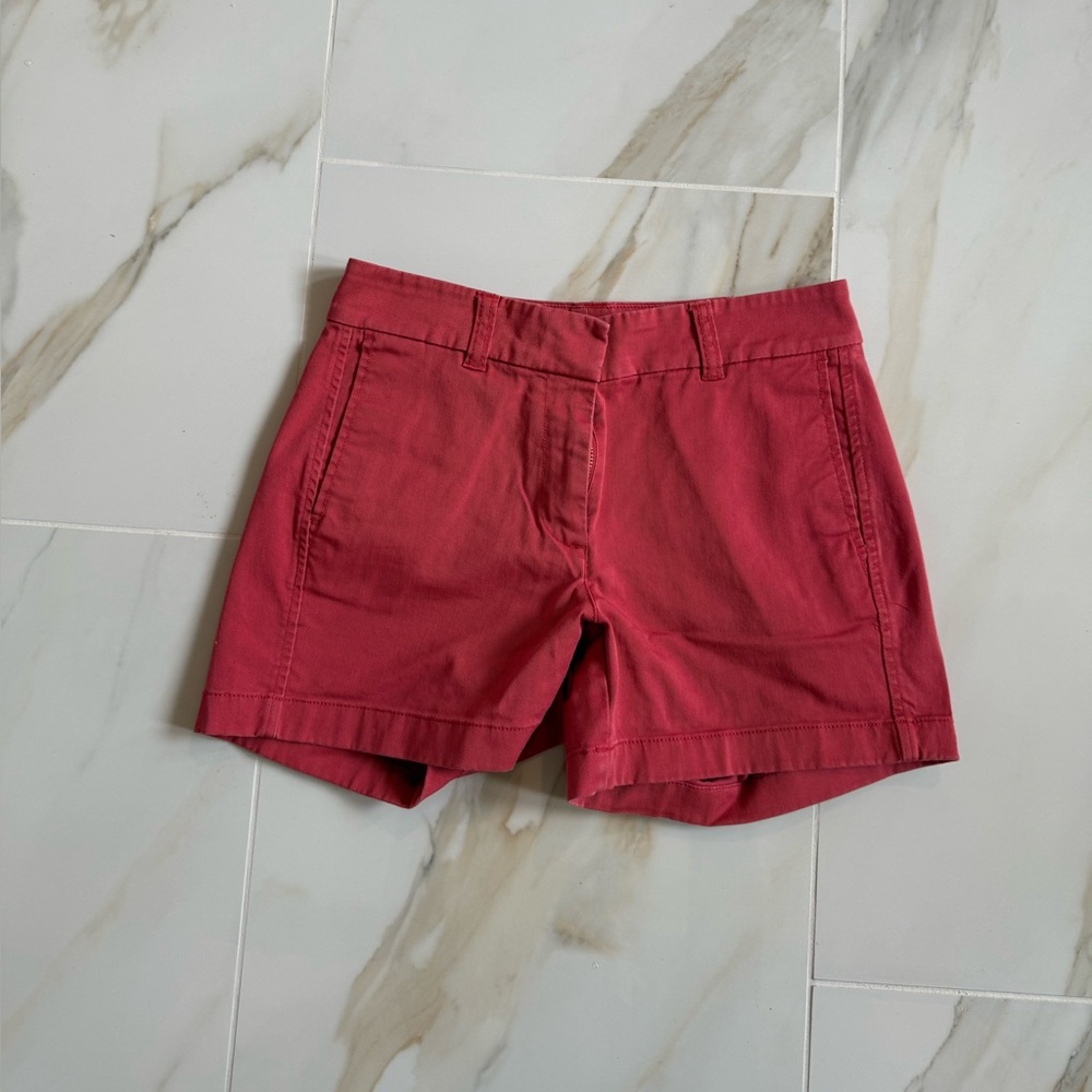 J CREW “chino” shorts. Salmon color. Size 0